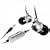 iLuv I353 Aluminum In-Ear Earphones with In-Line Volume Control for All iPods/iPhones and MP3/MP4 players - Silver