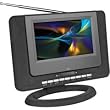 Haier HLTD7 7-Inch Handheld HDTV with Built-In DVD Player, Black