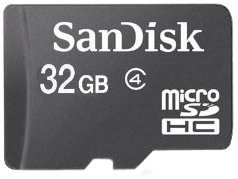 Sandisk 32gb class 4 microsdhc microsd c4 tf flash memo…