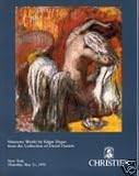 Christie's Auction Catalog Nineteen Works By Edgar Degas from the Collection of David Daniels 11 May 1995 Sale #8080]
