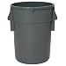 Continental Huskee SuperKan BackSaver Waste Receptacle, Round