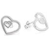 Vinani Ohrstecker Herz in Herz Sterling Silber 925 Ohrringe OHH