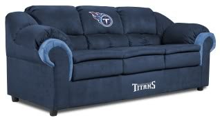 Home Team NFL Tennessee Titans Pub Sofa