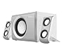 Trust Soundforce 2.1 Quicksilver Lautsprecher 15W RMS, silber