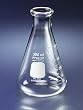 PYREX 50mL Narrow Mouth Erlenmeyer Flasks with Heavy Duty Rim, 48/cs