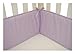 American Baby Company 100% Cotton Percale Crib Bumper, Lavender