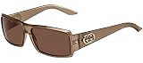 Gucci Women's 3101 Brown Frame/Dark Brown Lens Plastic Sunglasses