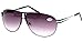 SOOLALA Mens Moore Aviator Nearly Invisible Line Bifocal Sunglasses with Readers