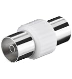 Produkt-Bild: Verbinder Koaxial Buchse auf Koaxial Buchse (2x IEC-Kupplung) Antennenadapter / Koax Adapter Buchse-Buchse