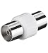 Produkt-Bild: Verbinder Koaxial Buchse auf Koaxial Buchse (2x IEC-Kupplung) Antennenadapter / Koax Adapter Buchse-Buchse