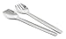 2-Piece Stainless Steel Salad Server / Serving Fork & Spoon Set - Fine StainlessLUX Tableware for Your Home