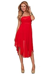 Empire   Waistline Ruched Sheer Lace Fitted Fall Cocktail Knee Length Chiffon Party Dress  With a Sash 
