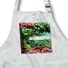 Koi Pond and Flowers - Medium Length Apron With Pouch Pockets 22w X 24l