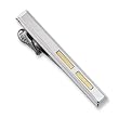 Men s STEL Stainless Steel Tie Bar with 14k Yellow Gold Inlay Accent- 80785