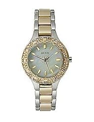 DKNY Two-Tone with Glitz Stainless Steel Womens watch #NY8742