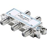 6 Pack of 40-2150MHz Satellite Capable Splitter - 4-Way