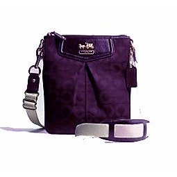 NEW AUTHENTIC COACH MADISON OP ART SIGNATURE CROSSBODY MESSENGER 43430 (Raisin)