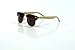 Bamboo Designer Brown Clubmasters Sunglasses with Wooden Case By Zen Sunglasses