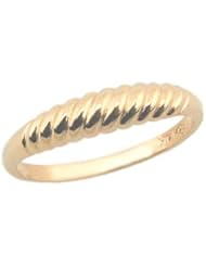 Young Girls 14K Gold Dome Band Ring(Size 4)