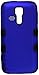 MyBat KYOCERA C6725 Hydro Vibe Tuff Hybrid Phone Protector Cover - Retail Packaging - Titanium Dark Blue/Black