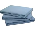 2 COTBED FITTED SHEETS 100% COTTON BLUE