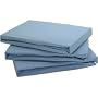 2 COTBED FITTED SHEETS 100% COTTON BLUE