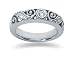 0.19 Diamond Band in 14k White Gold