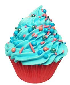 Detail image Feeling Smitten Berry Bomb Lg Cupcake Bath Bomb -Blueberry Pomegranate