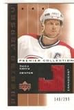 2002-03 UD Premier Collection Jerseys Bronze #PPSK Saku Koivu - Montreal Canadiens (Piece of Authentic Jersey - 299) (Hockey Cards)