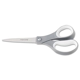 Fiskars 01-004761 Softgrip Scissors, 8-Inch Length, Straight, Stainless Steel: Arts, Crafts &amp; Sewing