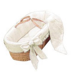 Prima Donna Moses Basket Color: Ivory