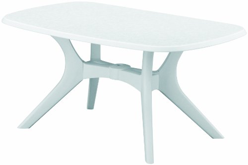 Kettler 03699-810 Vollkunststofftisch 160 x 95 x 72 cm, weiß / weiß Kettler 03699-810 Vollkunststofftisch 160 x 95 x 72 cm, weiß / weiß