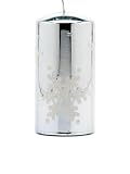 Festive Ice Blue Pillar Candle, 150 mm