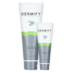 Dermify 100% natural, 3-in-1 Acne Treatment (Acne Cleanser, Mask and Acne Spot Treatment) 3.5 oz + FREE HYDRATING LOTION