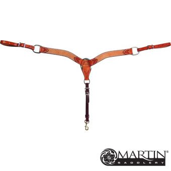 2 Breast Collar with Dots and Tooled Ends
