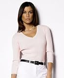 Lauren Ralph Lauren - Lauren by Ralph Lauren Petite Mini Cable V-Neck Sweater