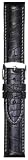 Hadley-Roma Men's MS2021RA-220 22-mm Black Genuine Alligator Leather WatchStrap