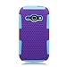 For Samsung Galaxy Ring/ Prevail 2 M840 (Virgin Mobile/ Boost Mobile) Grip Hybrid 2 in 1, Light Blue+Purple