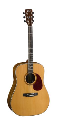 Cort Earth100V Dreadnought Acoustic Guitar High Gloss Natural