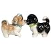 Westland Giftware Mwah Kissing Shih Tzu Dogs Salt & Pepper Shakers