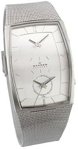 Skagen Classic Mesh Dual Time Mens Watch 281LSS