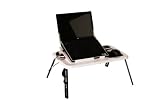 Sharper Image SI2010-W/BK, Foldable Cooling Laptop Table