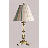 IMAGE OF Webber Table Lamp with Trinity Shade in Antique Brass