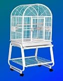 22″ X 17″ X 66″ Small Hook Bill Bird Cage w/ Storage Shelf