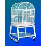 22 X 17 X 66 Small Hook Bill Bird Cage w  Storage Shelf