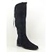 Anne Klein AK Cognac Boots Knee Shoes Black Womens