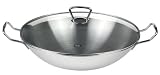 Fissler 06 823 35 001 Wok Kunming 35 cm mit Glasdeckel, Induktion