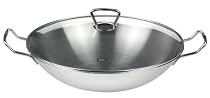 Fissler 06 823 35 001 Wok Kunming 35 cm mit Glasdeckel, Induktion