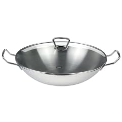 Fissler 06 823 35 001 Wok Kunming 35 cm mit Glasdeckel, Induktion