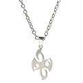 Men's Stainless Steel Tribal Pendant Necklace